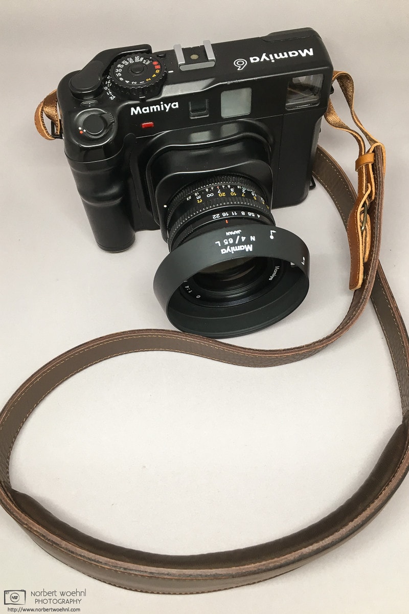 My Mamiya 6 with 50mm f/4.0 lens and leather strap - Alternate view photo