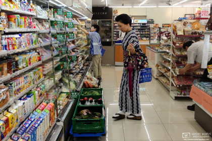 Convenience Store Fashion, Kanazawa, Japan Photo