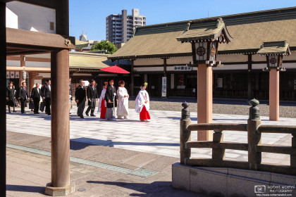 Wedding Procession, Terukuni Jinja, Kagoshima, Japan Photo
