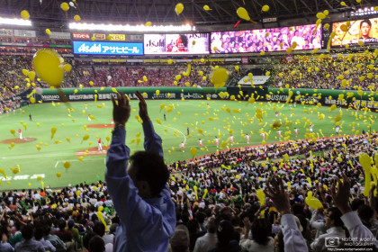 At the Baseball Game, Yafuoku Dome, Fukuoka, Japan Photo