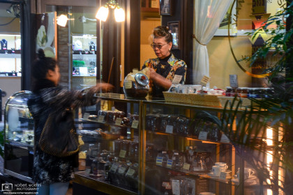 Evian Coffee, Motomachi, Kobe, Japan Photo