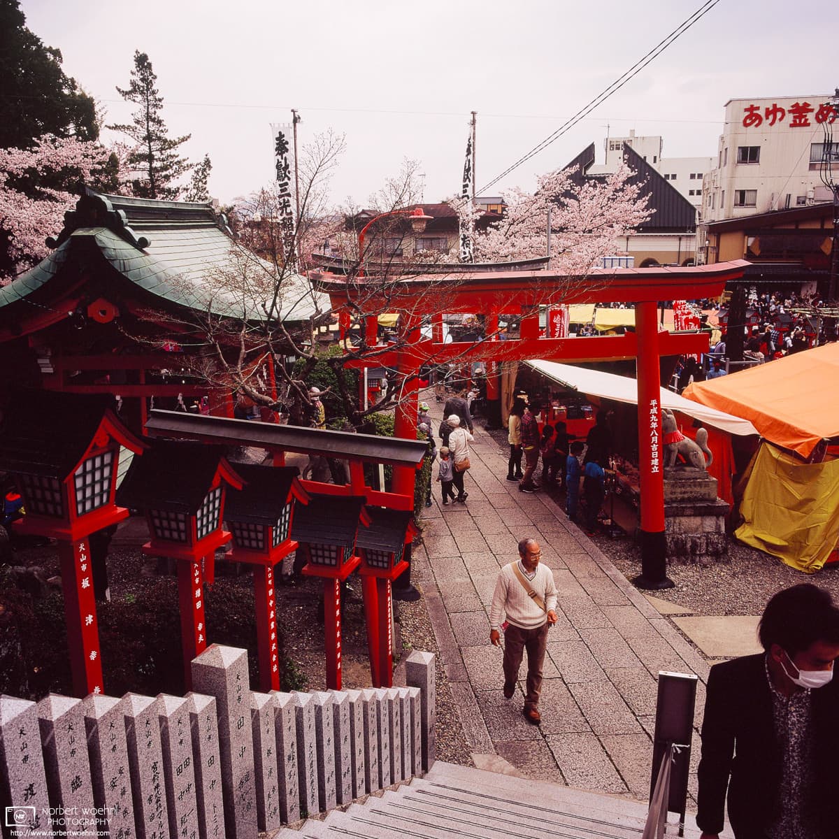 Cherry Blossom Festival Day, Sanko Inari Shrine, Inuyama, Japan Photo