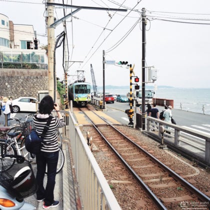 Enoden Train, Kamakurakokomae Station, Kamakura, Japan Photo