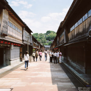 Central Street, Higashi Chayagai, Kanazawa, Japan Photo
