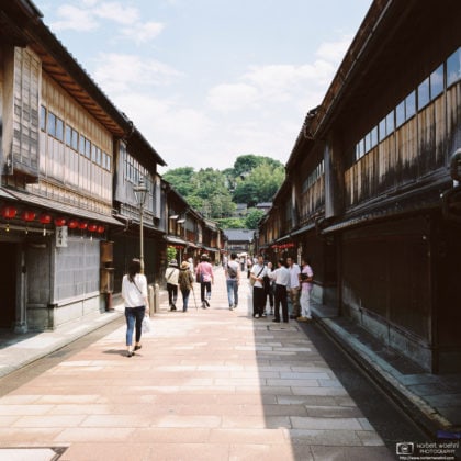 Central Street, Higashi Chayagai, Kanazawa, Japan Photo
