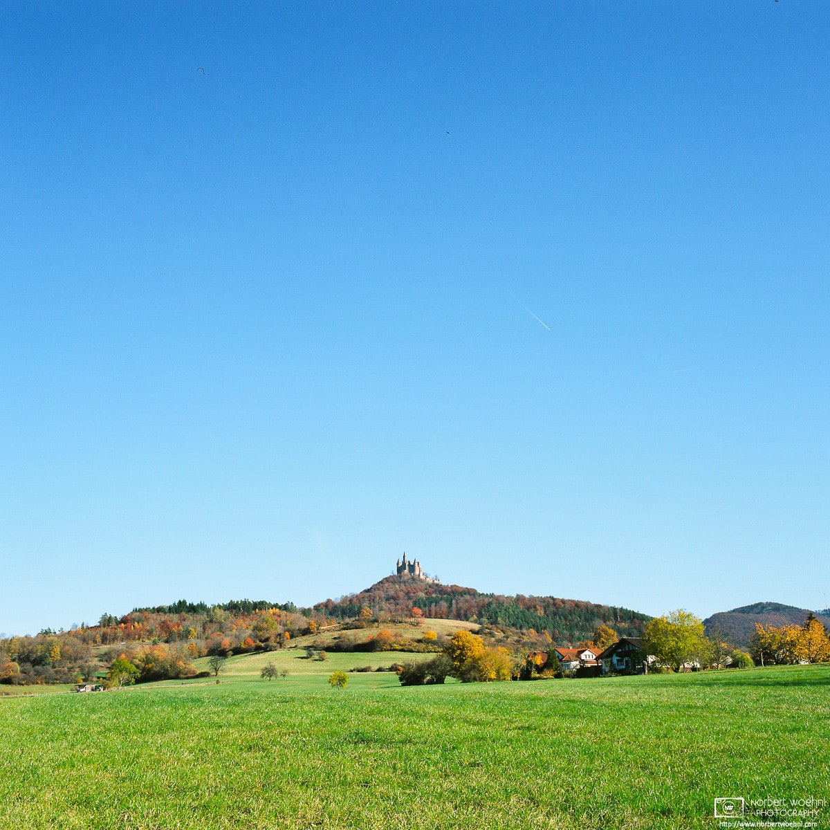 Autumn around Hohenzollern Castle, Hechingen, Germany Photo