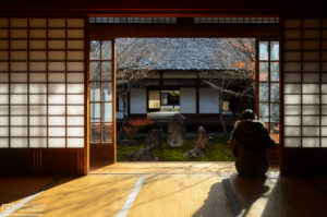 Stone Garden, Kenninji Temple, Kyoto, Japan Photo