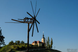 Church and Klopotec, Kitzeck, Styria, Austria Photo