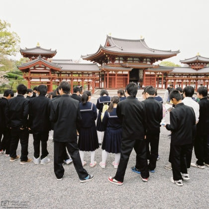 School Trip to Byodoin, Uji, Japan Photo