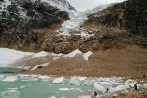 Angel Glacier and Cavell Pond, Jasper National Park, Canada Photo