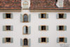 A view of the windows on the backside of the Styrian Armory in Graz, Austria, built between 1642 and 1647.