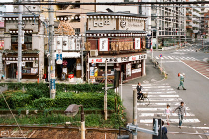 Old Restaurants around Ōtsuka Station in Tokyo, Japan. The visible train tracks belong to the Toden Arakawa Line, that was re-branded as “Tokyo Sakura Tram” in 2017.