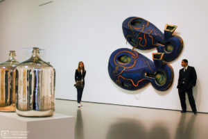 Varying areas of interest being explored by people at the Museum of Modern Art, Manhattan, New York, USA.