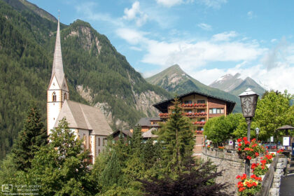 A view of St. Vincent Parish Church in Heiligenblut, the gateway town to Grossglockner on its Carinthia side.