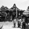 Visitors are approaching Seisonin, a smaller temple in close proximity to the iconic Zenkoji Temple of Nagano, Japan.