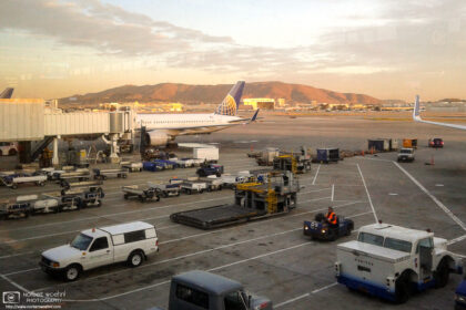 Early morning mood prior to a departure from San Francisco International Airport (SFO) in California.